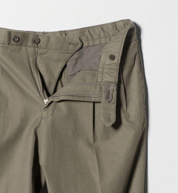 UNITED ARROWS「ツイル カルゼ ２プリーツ キャロット パンツ」|チノ|