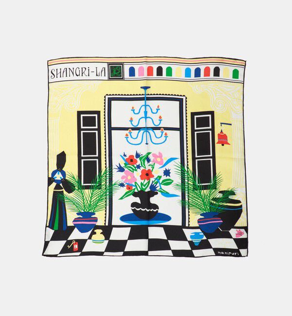 UNITED ARROWS「＜manipuri＞SILK 65&times;65 スカーフ 26SS」|バンダナ・スカーフ|