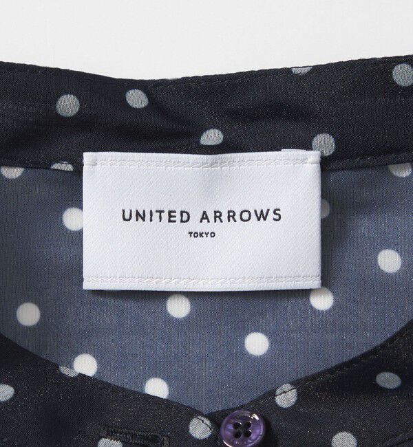 UNITED ARROWS「プリント バンドカラー シャツ」|シャツ・ブラウス|