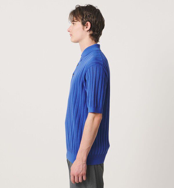 UNITED ARROWS「シャーリーカーン ワイドリブ ニットポロシャツ」|ポロシャツ|