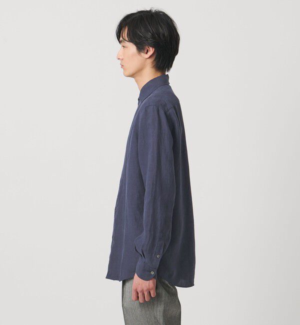 UNITED ARROWS「LIBECO リネン オープンカラー シャツ」|シャツ・ブラウス|