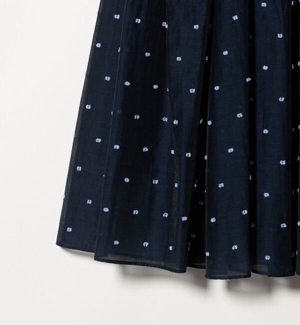 UNITED ARROWS「2トーン ドット ジャガード フレアスカート」|フレア|