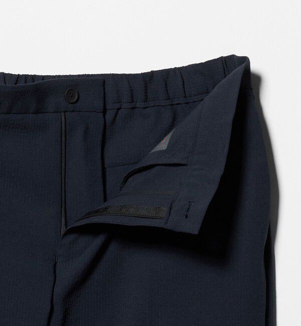 UNITED ARROWS「ライトサッカー ノープリーツ テーパードパンツ UA COZY ウォッシャブル 2WAYストレッチ」|スラックス|