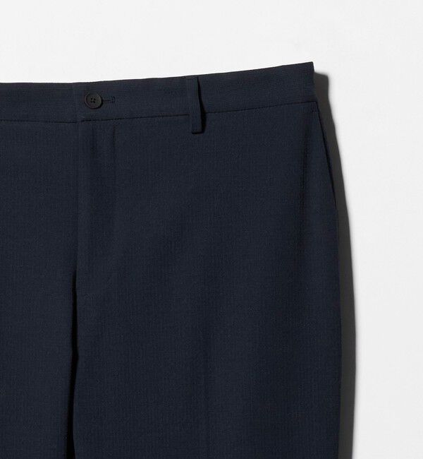 UNITED ARROWS「ライトサッカー ノープリーツ テーパードパンツ UA COZY ウォッシャブル 2WAYストレッチ」|スラックス|