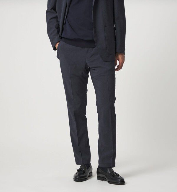 UNITED ARROWS「ポリエステル T＆T ノープリーツ パンツ UA COZY ウォッシャブル ヨコストレッチ」|スラックス|