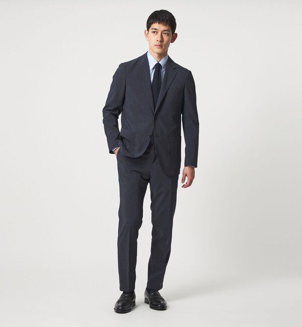 UNITED ARROWS「ポリエステル T＆T ノープリーツ パンツ UA COZY ウォッシャブル ヨコストレッチ」|スラックス|