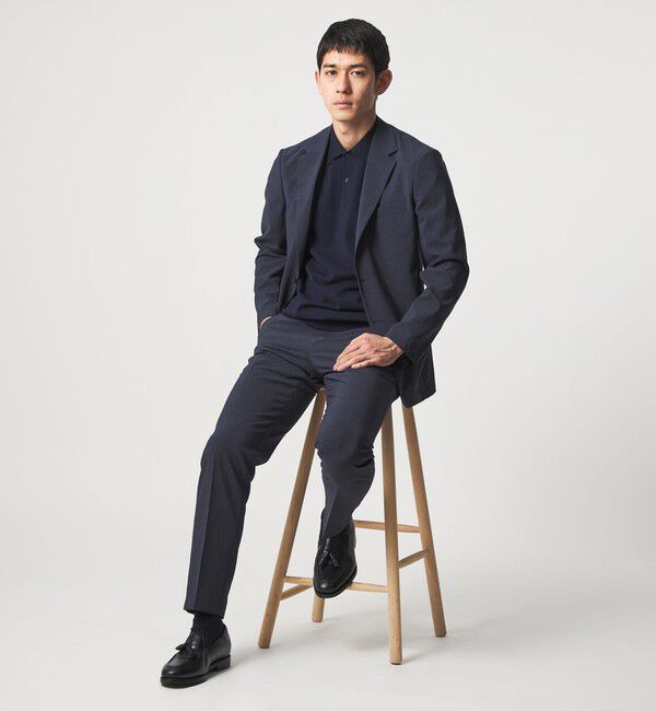 UNITED ARROWS「ポリエステル T＆T 2ボタン テーラードジャケット UA COZY ウォッシャブル ヨコストレッチ」|テーラードジャケット|