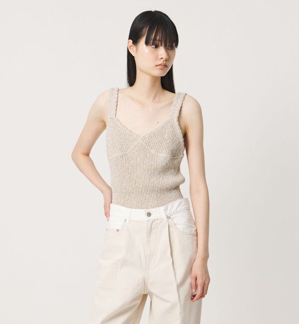 AEWEN MATOPH「＜AEWEN MATOPH＞ミックスヤーン ニット キャミソール BEIGE」|キャミソール|