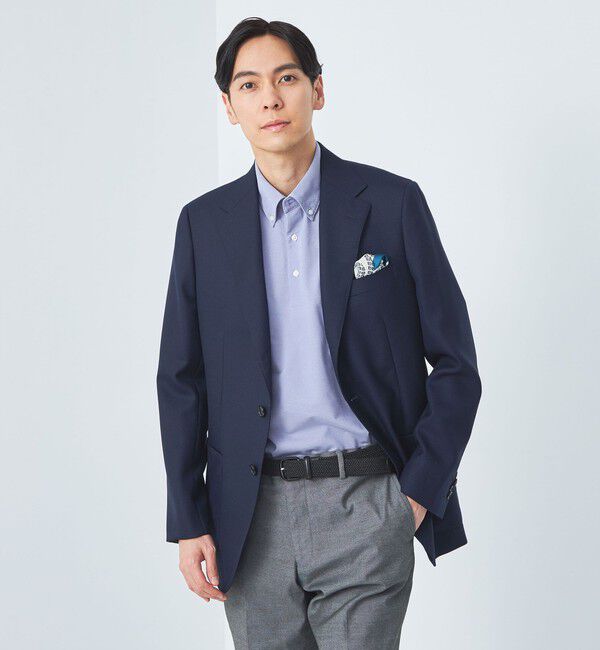 UNITED ARROWS green label relaxing「DUADRY clean バーズアイ ボタンダウン ビズポロ ポロシャツ -吸水速乾・抗菌-」|ポロシャツ|