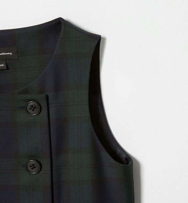 UNITED ARROWS green label relaxing「TRW ブラックウォッチ ジャンスカ / キッズ 110cm-130cm」|ワンピース|