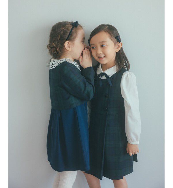 UNITED ARROWS green label relaxing「TRW ブラックウォッチ ジャンスカ / キッズ 110cm-130cm」|ワンピース|