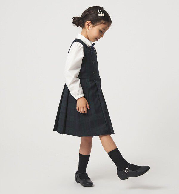 UNITED ARROWS green label relaxing「TRW ブラックウォッチ ジャンスカ / キッズ 110cm-130cm」|ワンピース|