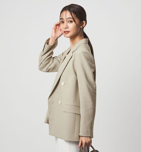 UNITED ARROWS green label relaxing「［size SHORTあり］Greed グリード メランジ ダブル ジャケット」|テーラードジャケット|