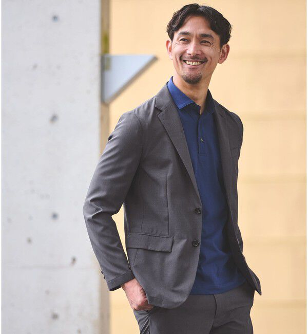 UNITED ARROWS green label relaxing「【WEB限定】JUST fit ドライポリエステル ナロー セットアップ -吸水速乾-」|テーラードジャケット|