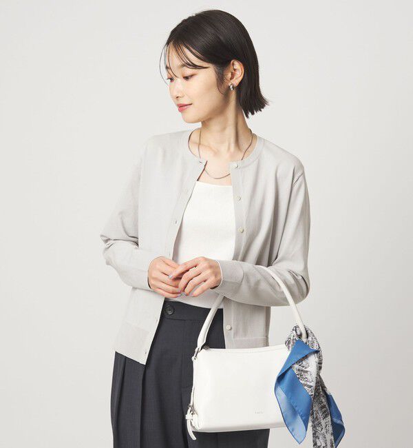 UNITED ARROWS green label relaxing「HIYOKE クルーネック ニット カーディガン マシンウォッシャブル 接触冷感 UVカット 遮熱」|カーディガン|