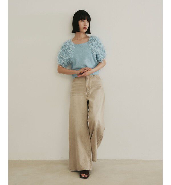 EMMEL REFINES「＜EMMEL REFINES＞EM  ソフト ワイド DNM パンツ」|チノ|