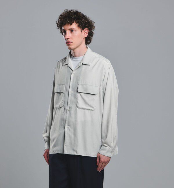 UNITED ARROWS green label relaxing「ナイロン ツイル オープンカラー シャツ ブルゾン -撥水-」|シャツ・ブラウス|