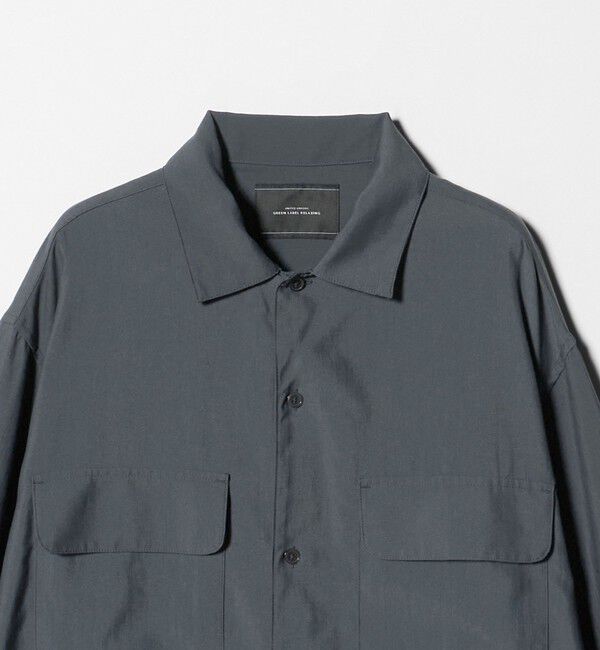 UNITED ARROWS green label relaxing「ナイロン ツイル オープンカラー シャツ ブルゾン -撥水-」|シャツ・ブラウス|