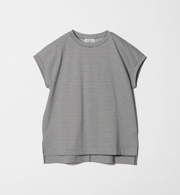 UNITED ARROWS green label relaxing「グロッシー フレンチスリーブ Tシャツ 制菌」|Tシャツ・カットソー|