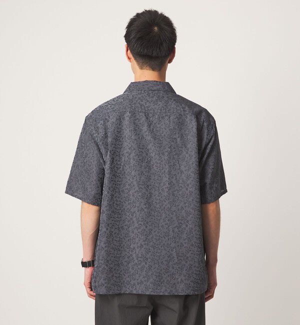 UNITED ARROWS green label relaxing「リネンライク ジャガード オープンカラー 半袖 シャツ」|シャツ・ブラウス|