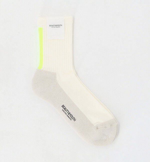 BEAUTY&YOUTH UNITED ARROWS「バック ライン ソックス」|ソックス|OFF WHITE