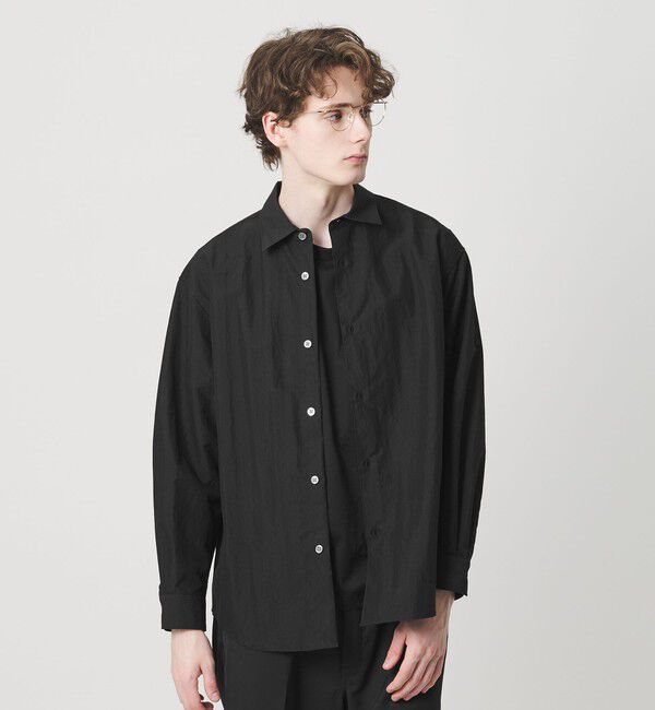 BEAUTY&YOUTH UNITED ARROWS「FLFY コットンナイロン グランデテーパード シャツ GRANDE TAPERD型 」|シャツ・ブラウス|BLACK