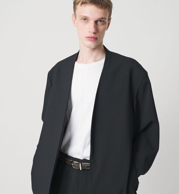 MONKEY TIME「RENU TROシリーズ ラペルレス ジャケット -セットアップ対応-」|テーラードジャケット|