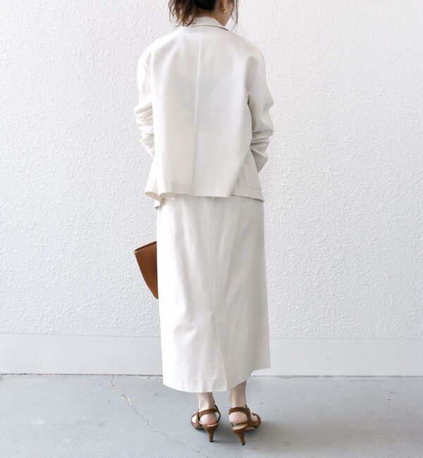 SHIPS any「SHIPS any: リネン ミックス 千鳥柄 ハイウエスト タイト スカート」|スカート|