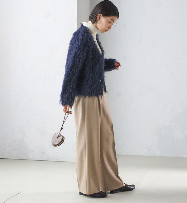 SHIPS for women「〈手洗い可能〉シャーク ツイード タック パンツ」|その他|