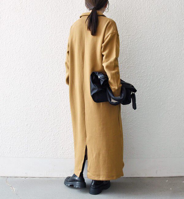 SHIPS any「SHIPS any:〈洗濯機可能〉USA コットン 裏起毛 ハーフジップ ワンピース」|ワンピース|