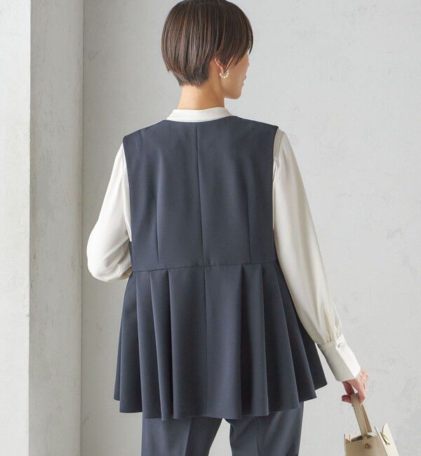 SHIPS for women「ダブル クロス ジレ （セレモニー対応可）」|ベスト・ジレ|