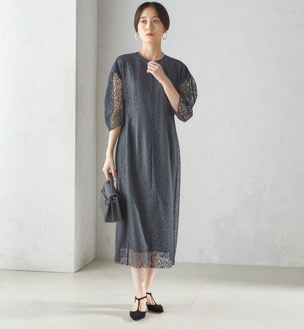 SHIPS for women「〈手洗い可能〉レース ワンピース」|ワンピース|