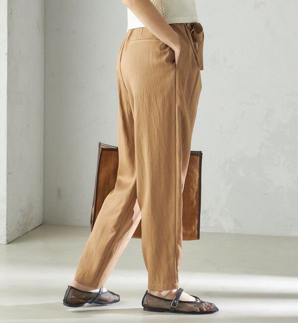 SHIPS for women「小泉里子コラボ:〈手洗い可能〉ツイル ウエスト テーパード パンツ」|その他|