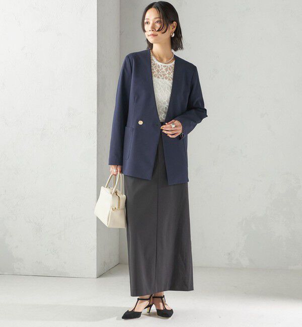 SHIPS for women「〈手洗い可能〉トゥワール コード レース ブラウス（ホワイト）」|シャツ・ブラウス|