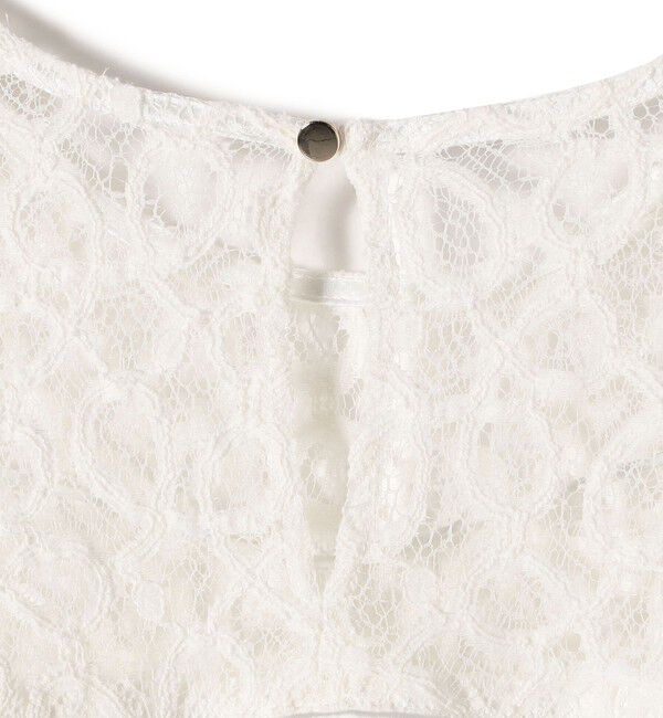 SHIPS for women「〈手洗い可能〉トゥワール コード レース ブラウス（ホワイト）」|シャツ・ブラウス|