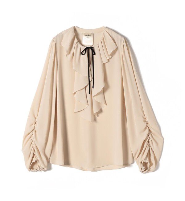 SHIPS for women「【SHIPS別注】troisiemeCHACO: 〈手洗い可能〉ラッフル フリル ブラウス（セレモニー対応可）」|シャツ・ブラウス|