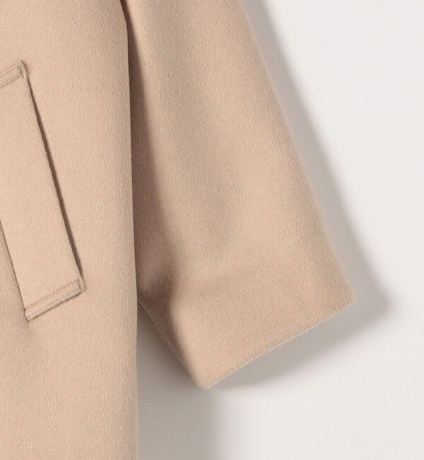 quaranciel「quaranciel: PURE WOOL ダブルブレスト テーラード ハーフ コート」|ピーコート|