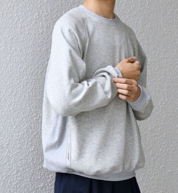 SHIPS any「【SHIPS any別注】HINSON: 裏起毛 フリース ワンポイント ラグラン スウェット◇」|スウェット・ジャージ|