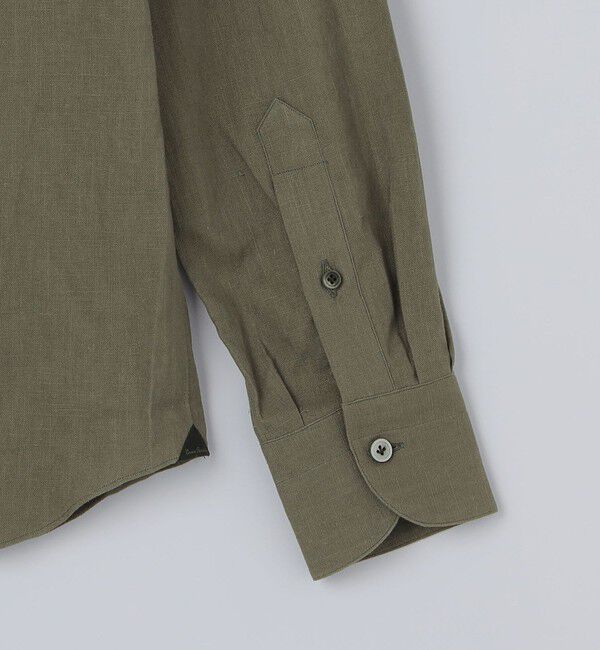 SHIPS「【SHIPS別注】Errico Formicola: エンブロイダリー リネン ソリッド シャツ」|シャツ・ブラウス|