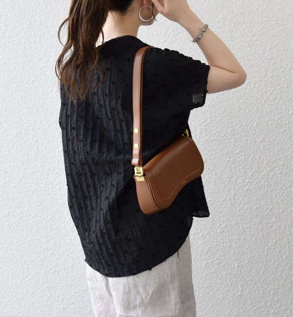 SHIPS any「《予約》SHIPS any:〈洗濯機可能〉ドット ジャカード タッセル スキッパー ブラウス」|シャツ・ブラウス|