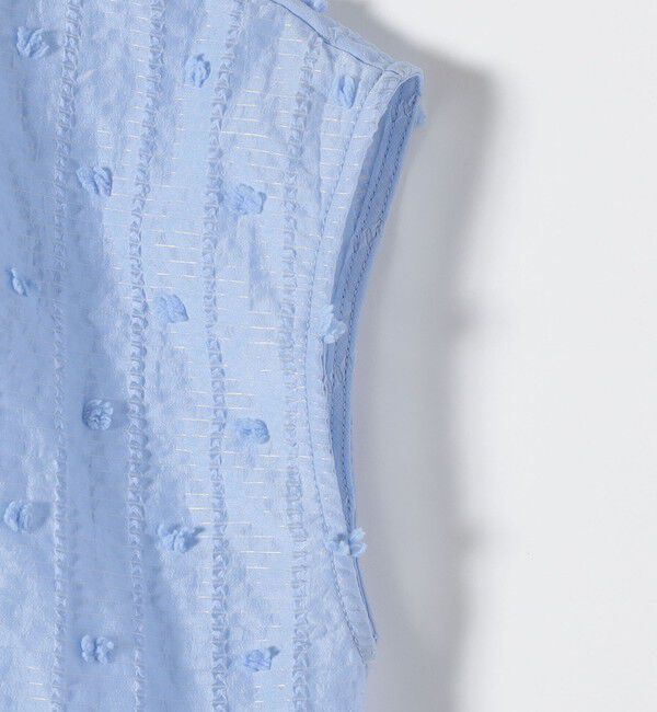 SHIPS any「《予約》SHIPS any:〈洗濯機可能〉ドット ジャカード タッセル スキッパー ブラウス」|シャツ・ブラウス|