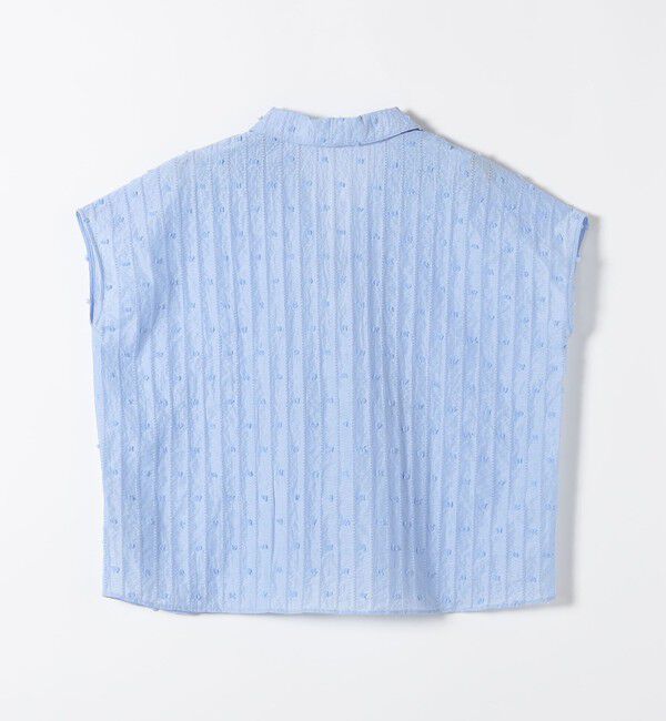 SHIPS any「《予約》SHIPS any:〈洗濯機可能〉ドット ジャカード タッセル スキッパー ブラウス」|シャツ・ブラウス|