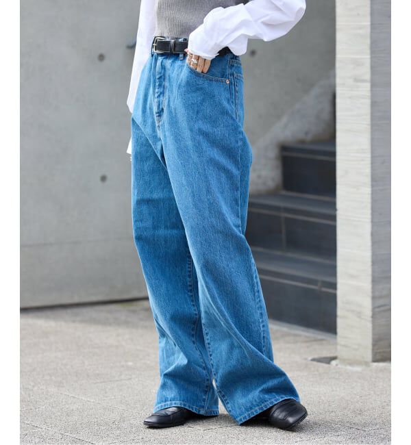 OUTDOOR PRODUCTS Usual Things「追4 ULTデニムハイライズルーズ5PKT」|デニム|