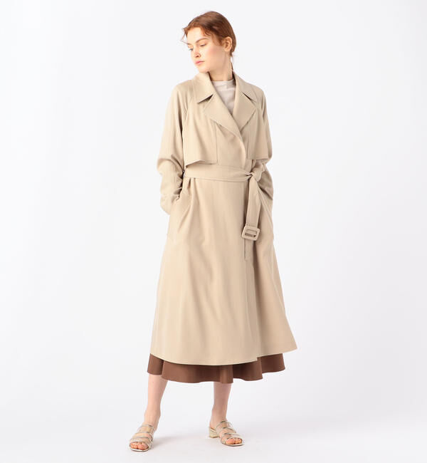 Ballsey「ウールギャバジン ガウンコート」|トレンチコート|