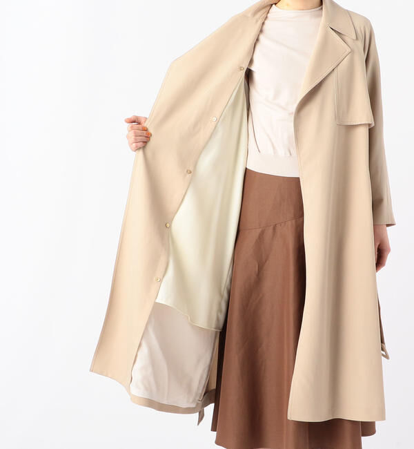 Ballsey「ウールギャバジン ガウンコート」|トレンチコート|