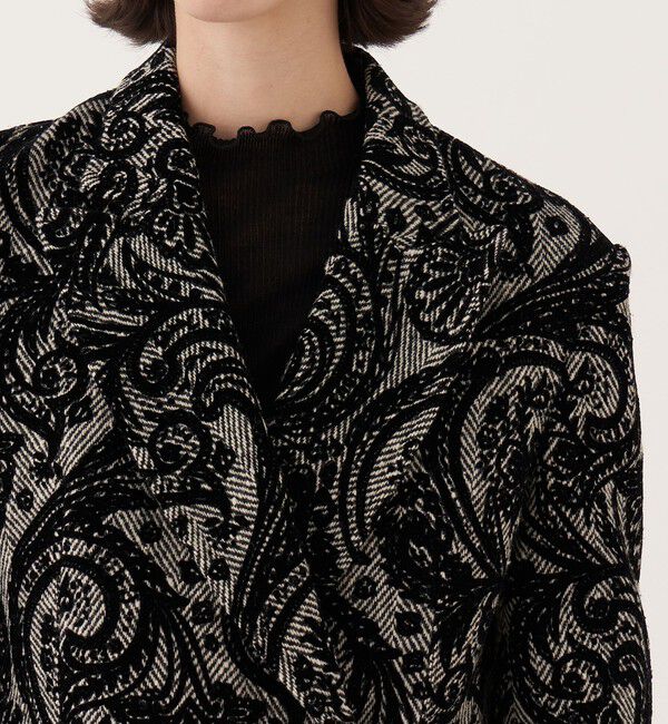 DES PRES「ペイズリーヘビーフロッキープリント テーラードジャケット」|テーラードジャケット|