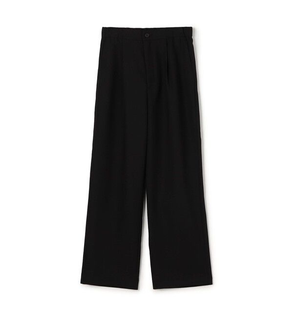 MACPHEE「ウールブレンドメッシュ イージータックパンツ」|その他|19 ブラック