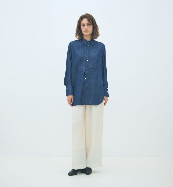 MACPHEE「ライトデニム チュニックシャツ」|シャツ・ブラウス|