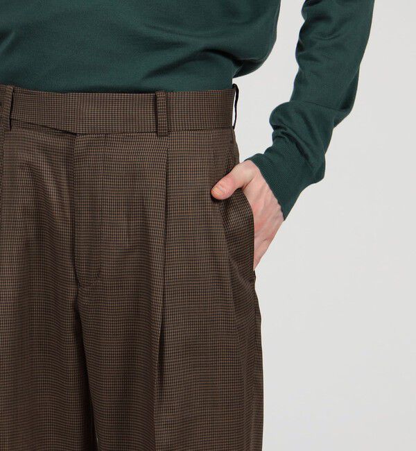 TOMORROWLAND MENS「ウールトロピカル 2プリーツスラックス」|スラックス|