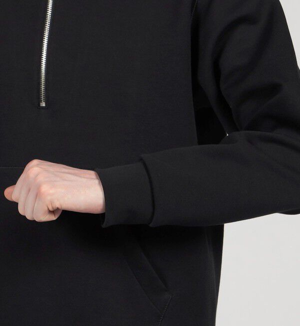 TOMORROWLAND MENS「スビンコットン ダンボール ハーフジップ パーカ」|パーカー|